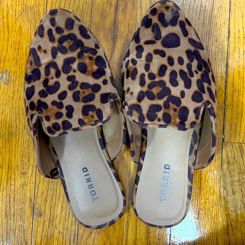 Torrid Leopard Mules
